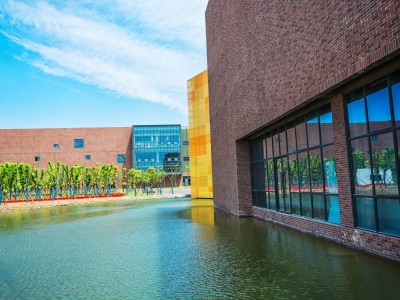 outside of higher education facility