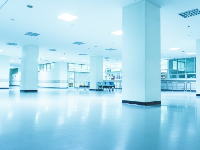 large room inside a hospital facility