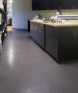Roppe raised recycled rubber tile