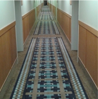 installing floors hallway
