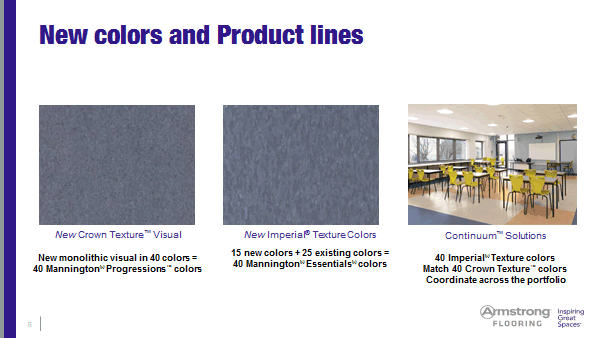 mannington vct new colors and product line info