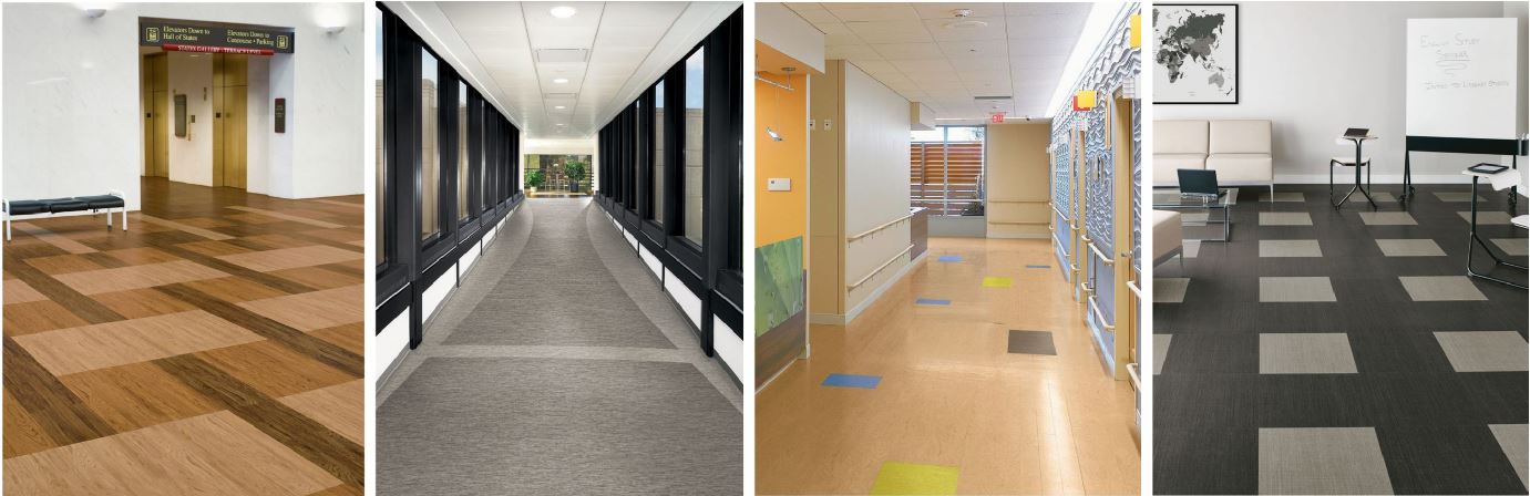 Rooms and Hallways with LVT flooring