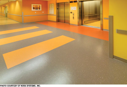 flooring on contract for hospitals
