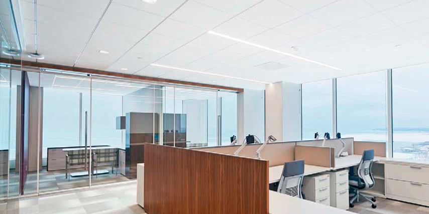 office ceiling tiles and grid system