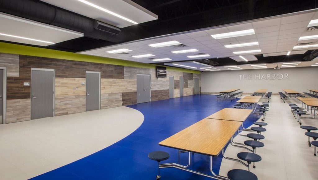 what flooring is best cafeteria