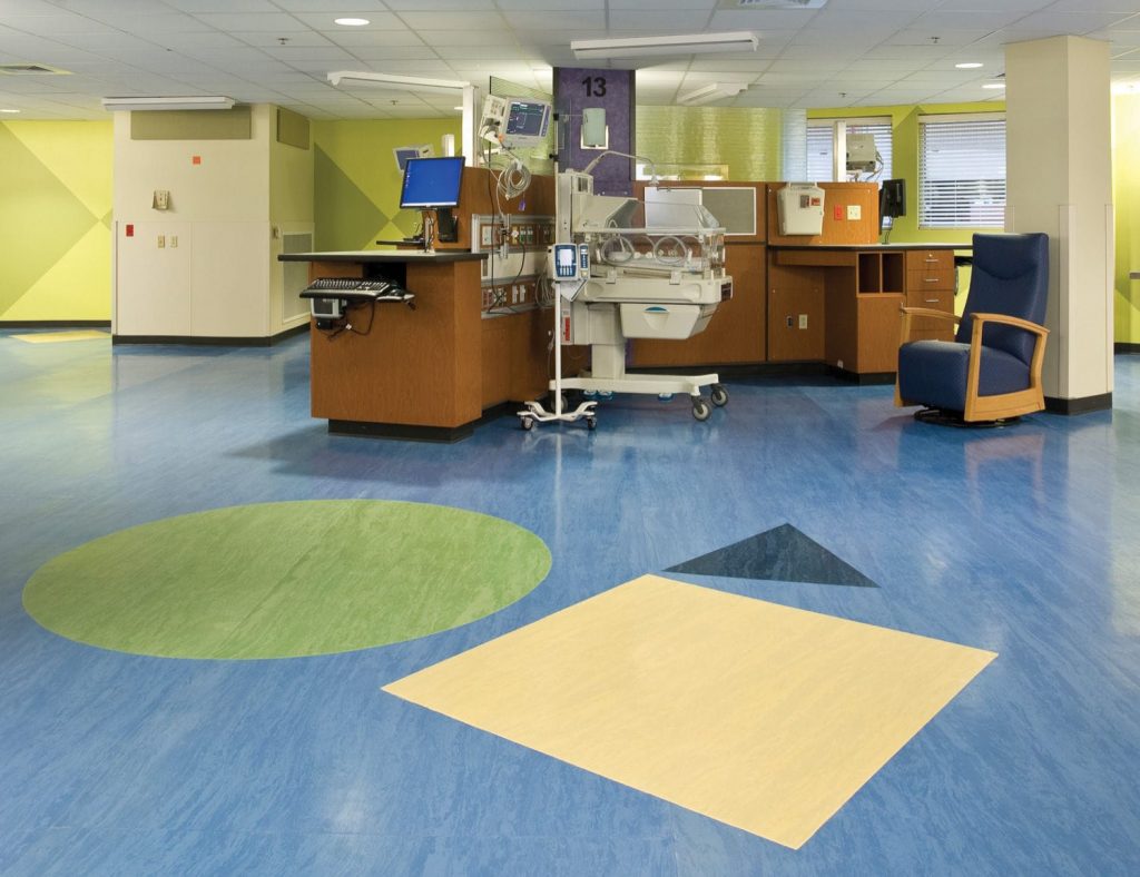 flexco rubber flooring in healthcare