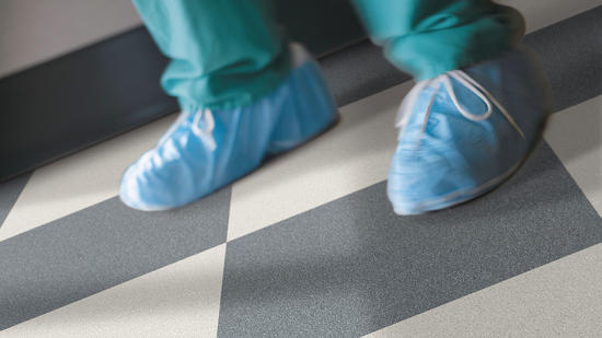 slip-resistant vet flooring