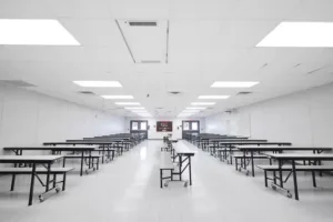 Armstrong AirAssure School Zone Fine Fissured Room Scene