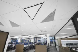 Armstrong Calla Shapes Commercial Ceiling Installation