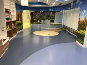 sheet flooring installation in healthcare