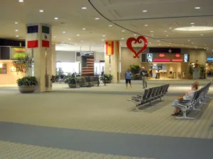 Tampa Airport Concourse Carpet Installation