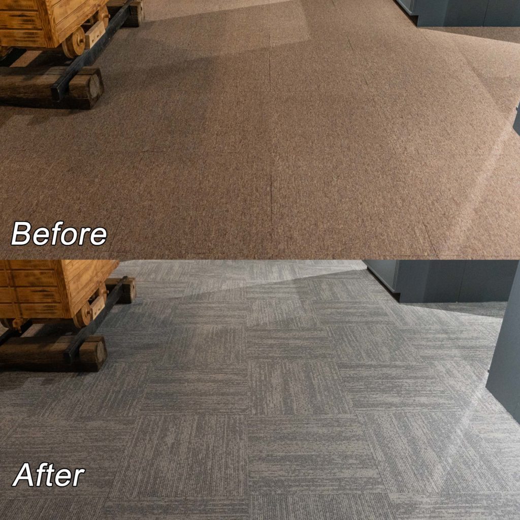 Before and After Flooring in Museum