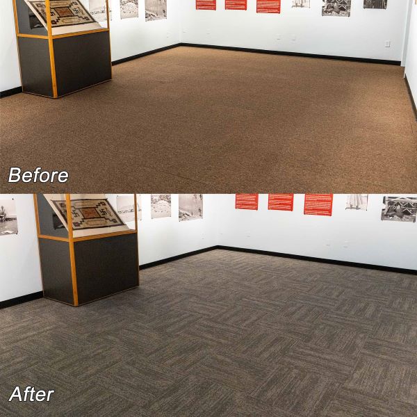 Before and After Flooring in Museum