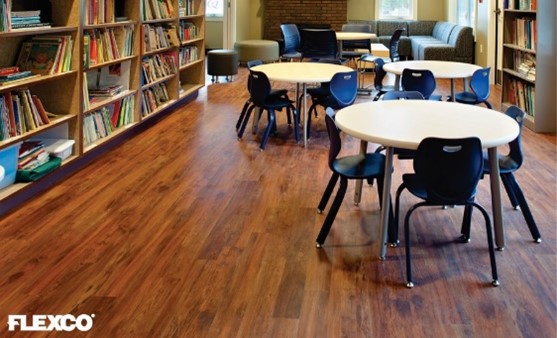 Flexco LVT in Library