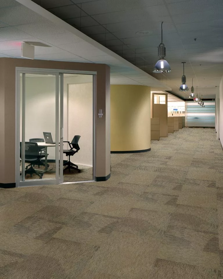 Pima Carpet Tile Room Scene from Shaw Contract