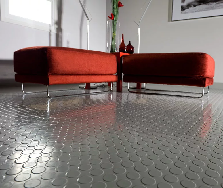 Flexco textured rubber flooring