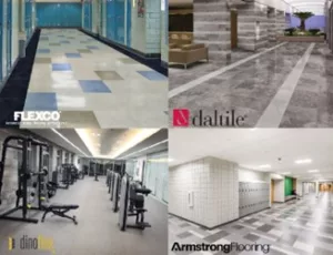 Flooring scenes by different manufacturers