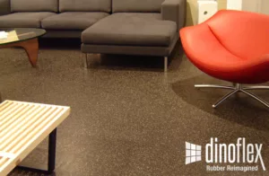 Dinoflex rubber flooring products on government cooperative contract