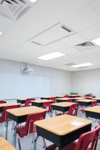 Armstrong VidaShield Air Purification in classroom ESSER funds
