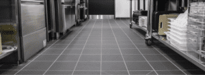 Non-slip flooring for commercial kitchen