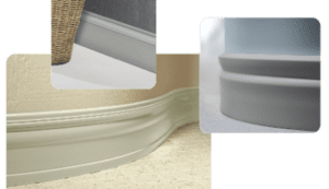 Roppe Contours Millwork Wall Base- multiple images