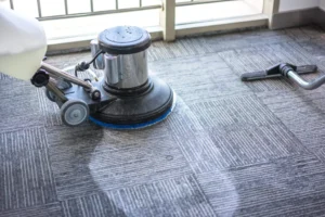 A machine on the floor
