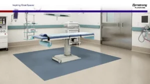 Vinyl floor in operating room