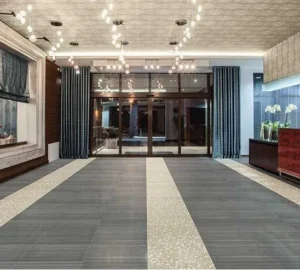grey and beige tile floor