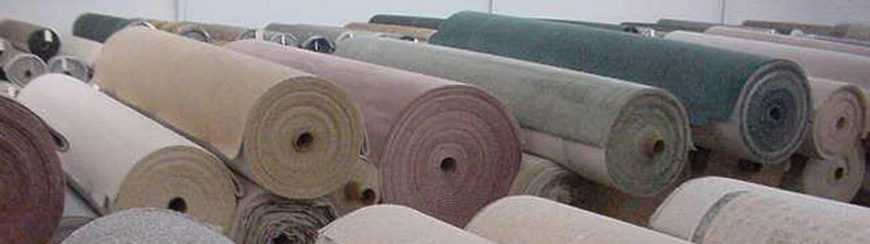 Rolls of carpet